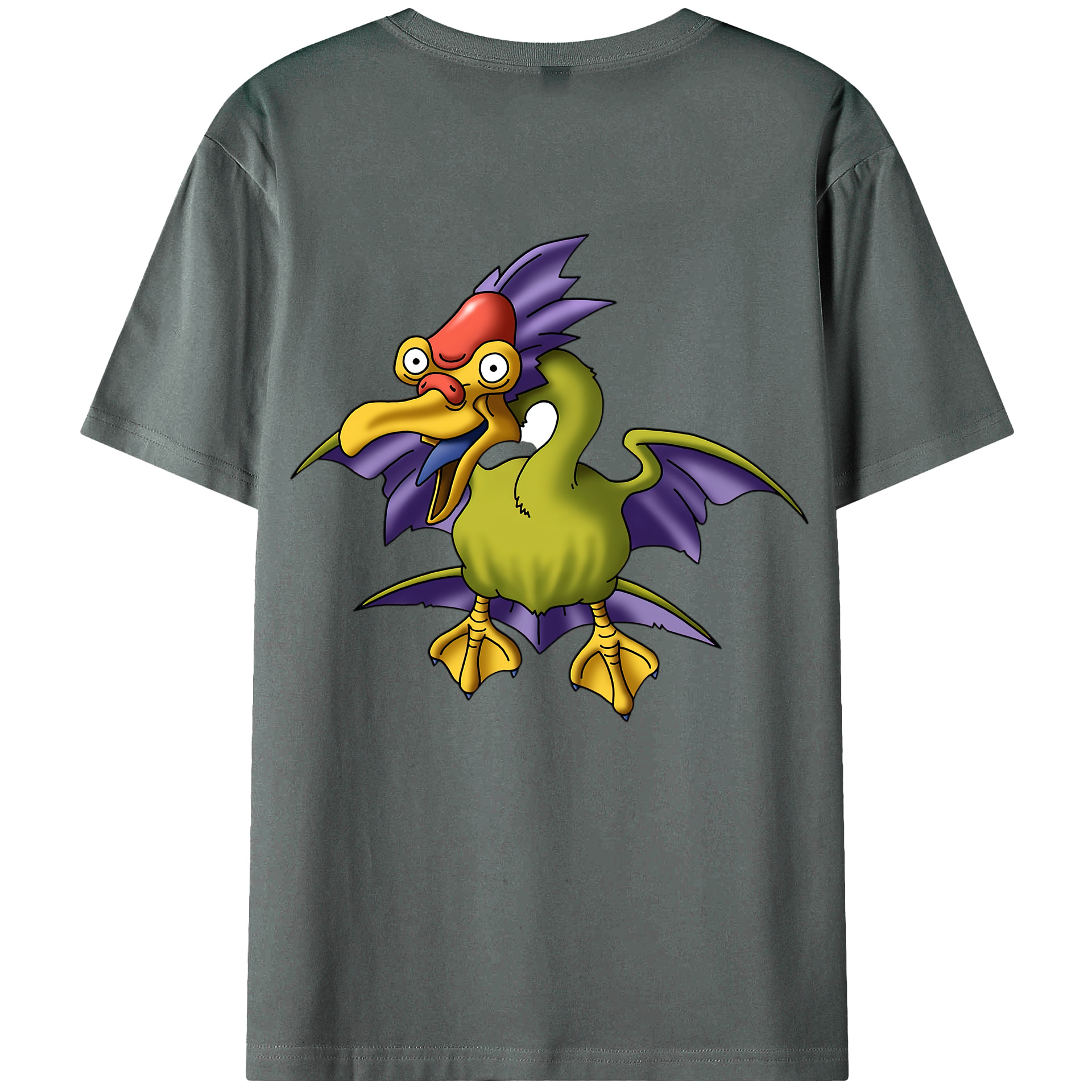 （画像用） ドラゴンクエスト Doragon Kuesuto Dragon Quest 綿100％ メンズ半袖Tシャツ（バックプリント） 通気性